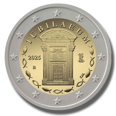 Itália 2 euro 2025  Jubileu