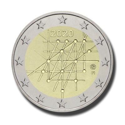 Finlândia 2 euro 2020 Universidade de Turku