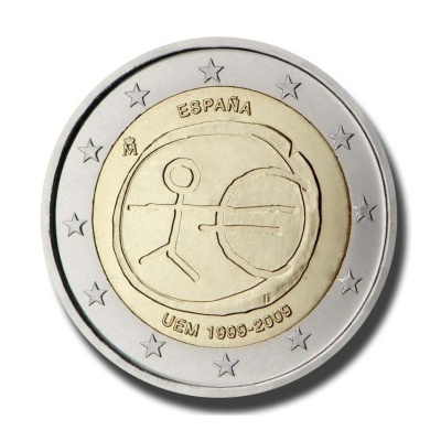 Espanha 2 Euro 2009 10 Aniversário da UEM 2009