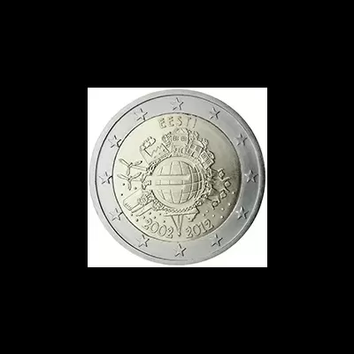 Estonia 2 euro TYE 10 anos do euro 2012