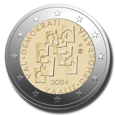 Finlândia 2 euro 2024  Eleições e democracia