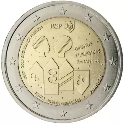 Portugal 2 euro 2017  150 anos da Segurança Pública