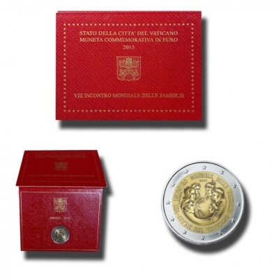 Vaticano 2 euro 2015 8.o Encontro Mundial das Famílias