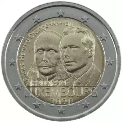 Luxemburgo 2020 Bicentenário do nascimento do Príncipe Henri