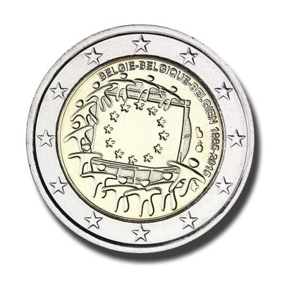 Bélgica 2 euro 2015 Bandeira