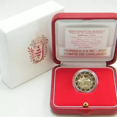 Mónaco 2 euro 2025  Comté de Carladès