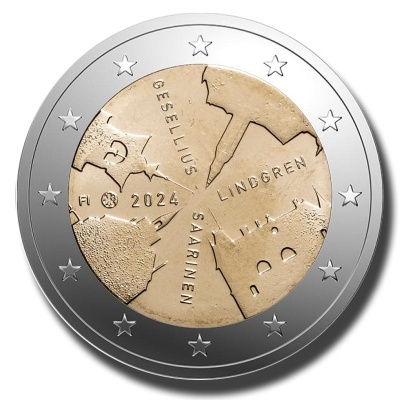 Finlàndia 2 euro 2024  Arquitetura finlandesa