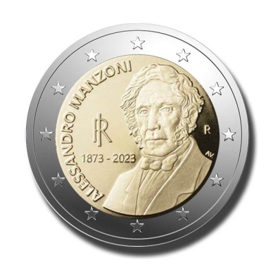 Itália 2 euro 2023 Alessandro Manzoni