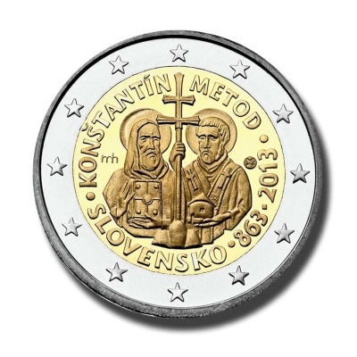 Eslováquia 2 euro 2013 Constantino
