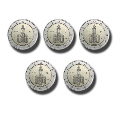 Alemanha 2 euro 2015 Hessen (5 moedas)