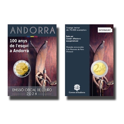ANDORRA 2 euro 2024  100 anos de esqui em Andorra