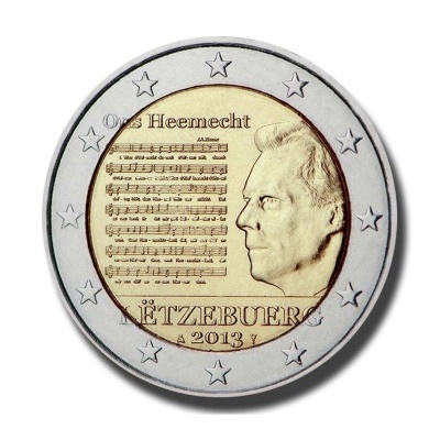 Luxemburgo 2 euro 2013 Hino nacional