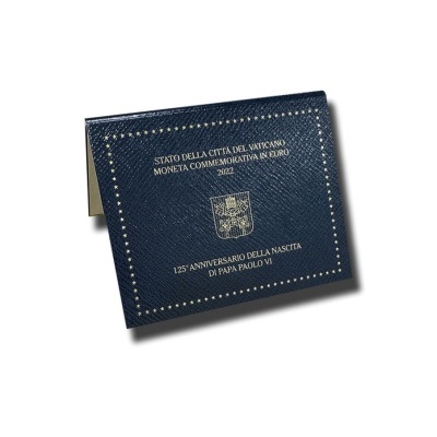 VATICANO 2 euro 2022  125.º aniversário do nascimento do Papa Paulo VI