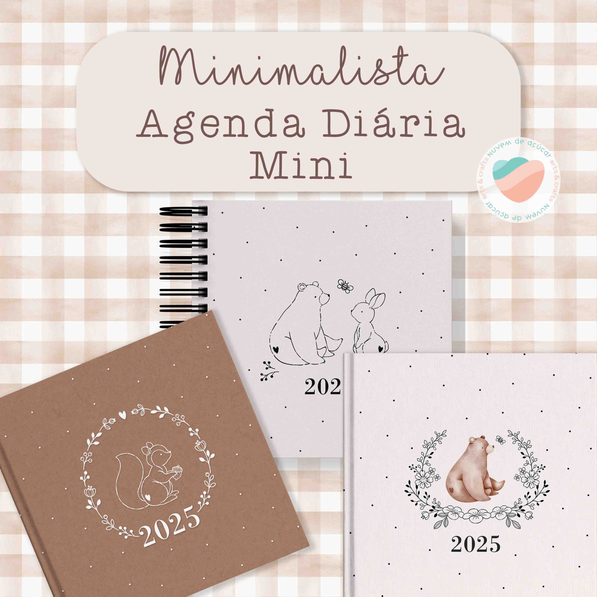 Agenda diária Mini - Minimalista