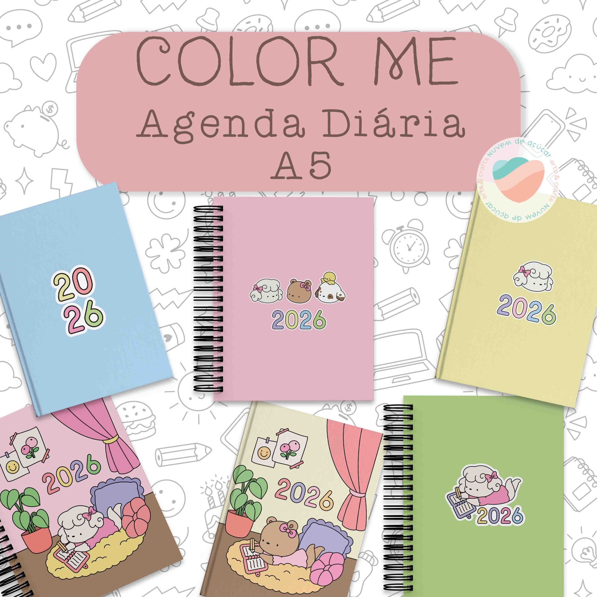 Agenda diária A5 - Color Me