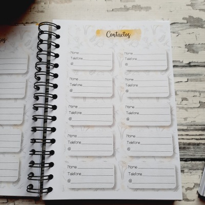 Agenda&#x20;Permanente&#x20;&quot;Cor&#x20;e&#x20;Aguarela&quot;&#x20;-&#x20;com&#x20;nome&#x20;Personalizado&#x21;