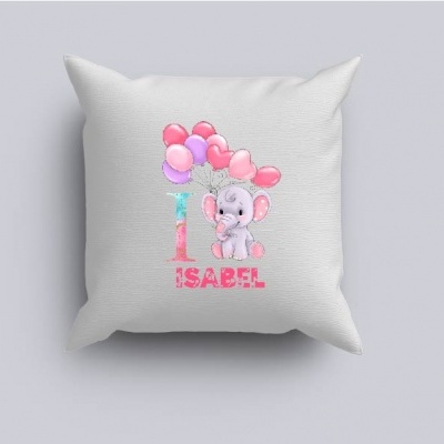 Capa de Almofada Alfabeto Menina Personalizado