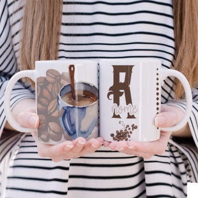 Caneca Alfabeto Café