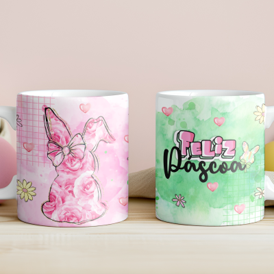 Caneca Páscoa Aquarela