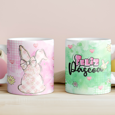 Caneca Páscoa Aquarela