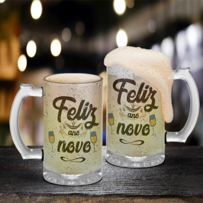 Caneca de Cerveja Ano Novo