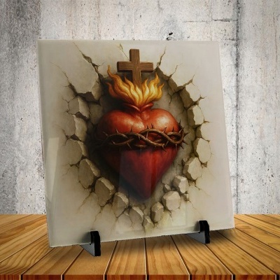 Azulejo Coração Sagrado de Jesus