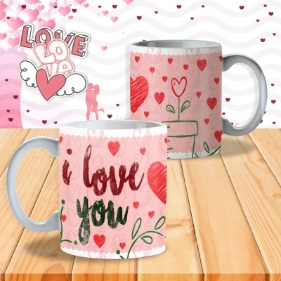 Canecas Namorados I Love You  - 12 Temas