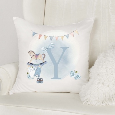 Capa de Almofada Alfabeto Menino Personalizado