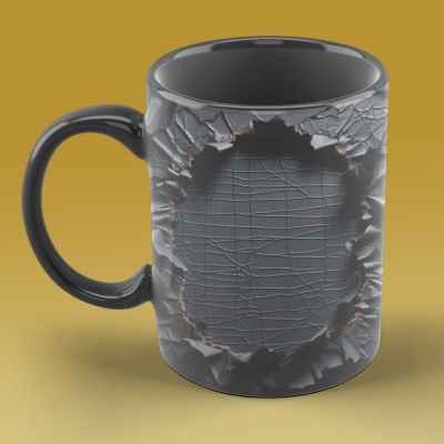 Caneca Terror Imagem  3D  - Terror