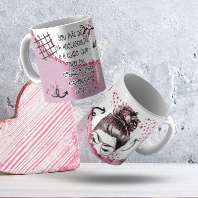 Caneca Sou Mãe Claro...