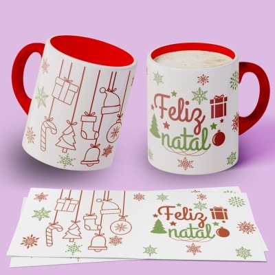 Caneca Natal Clean