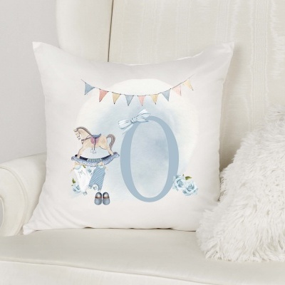Capa de Almofada Alfabeto Menino Personalizado