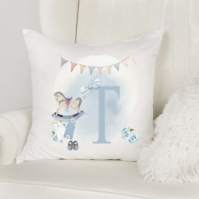 Capa de Almofada Alfabeto Menino Personalizado