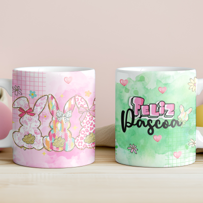 Caneca Páscoa Aquarela