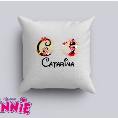 Capa de Almofada Personalizada Alfabeto Disney Menina