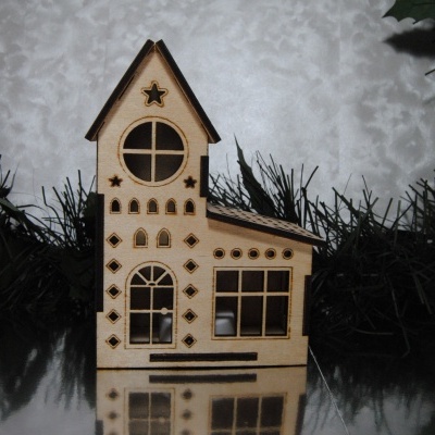 Casa de Natal com Iluminação