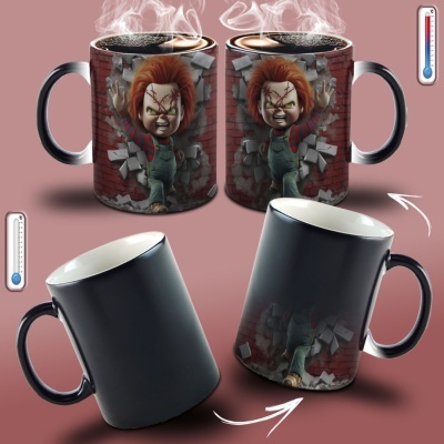 Caneca Terror Imagem  3D - Chucky