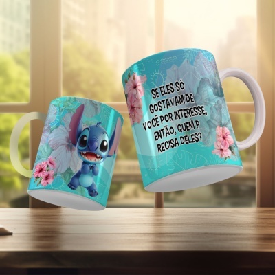 Canecas Stitch Frases
