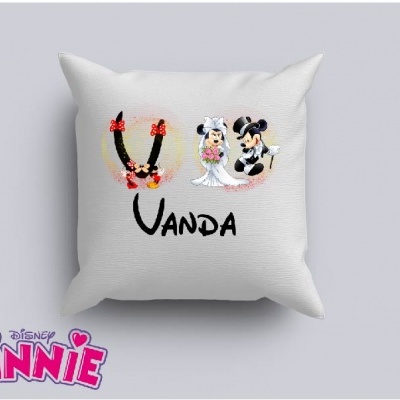 Capa de Almofada Personalizada Alfabeto Disney Menina