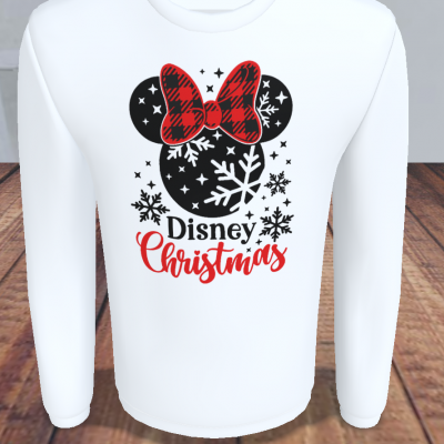 T-shirt M/Comprida Disney Christmas Preta