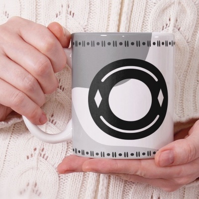 Caneca Alfabeto Geometrico