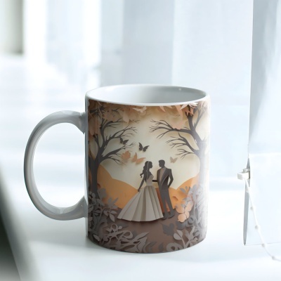 Caneca Casais de Papel