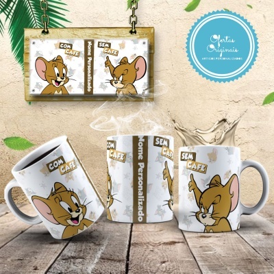 Canecas Tom & Jerry Com Café Sem Café