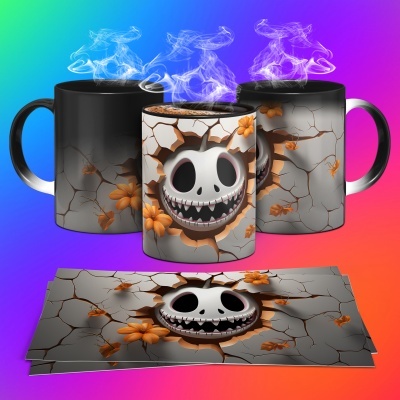 Caneca Halloween Imagem  3D