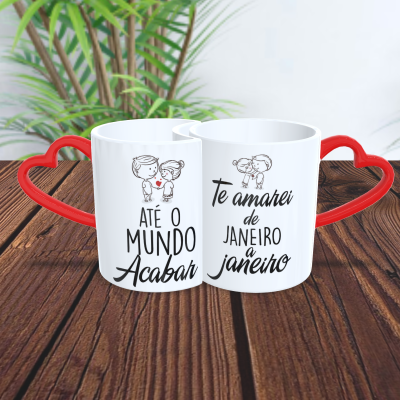 Par de Canecas Namorados Casais
