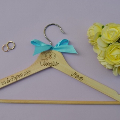 Cabide Madeira Personalizado Casamento