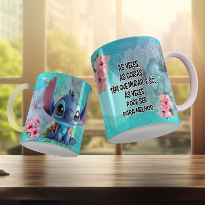Canecas Stitch Frases