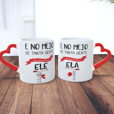 Par de Canecas Namorados Casais