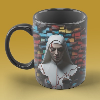 Caneca Terror Imagem  3D - A Freira