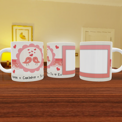 Caneca Namorados Com Foto - 18 Temas